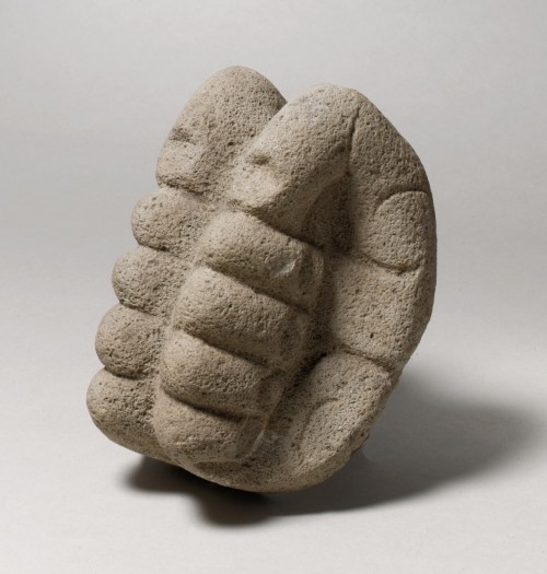 tlatollotl:  Hacha (axe) in the form of a handVeracruz, Mexico. 4th to 7th century ADThe Met