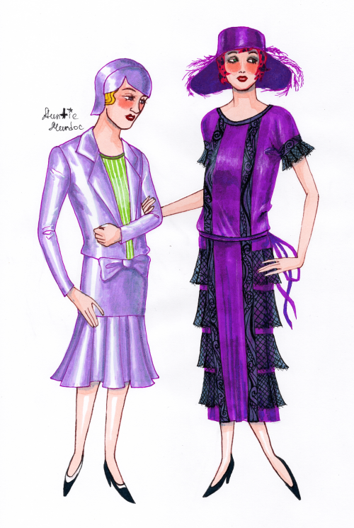 4th day of KiraBoss week: Fashion Kira and Dia in 20s fashion dresses! References used: