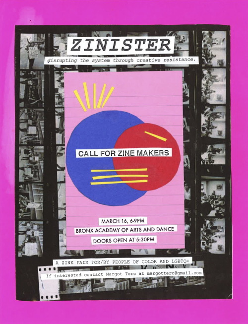 margot-terc:CALL FOR ZINE-MAKERS ★Health Promotion Programs is organizing ZINISTER, a zine fair aime