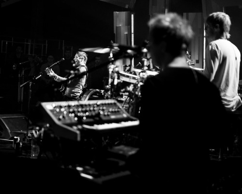 musedotmuofficial: Rehearsals at Jools Holland today. Tune in tomorrow at 10p Photo credit: Jon Ashw