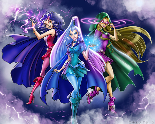 We rarely can see Trix witches in new outfits. These was in the comic Winx Club 48 &ldquo;The Kn