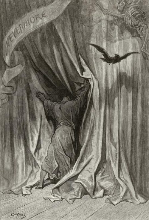 fer1972:  The Raven by Edgar Allan Poe On a day like to day but in 1845, The Raven was published in The New York Evening Mirror.  Not many people know that Poe received only 10 Dollars! for this unique and eternal jewel in the History of Literature.