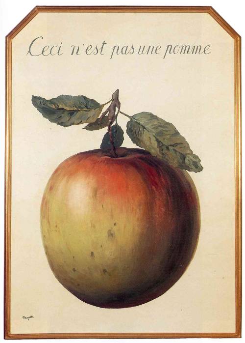 renemagritte-art:
“ This is Not an Apple, 1964
Rene Magritte
”