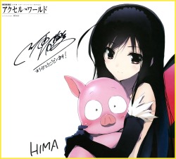 hima accel world kuroyukihime autographed