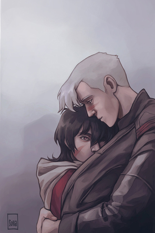 geeky-sova:More cuddly space boys! °˖✧◝(⁰▿⁰)◜✧˖° That is Keith’s safest place in the whole universe 