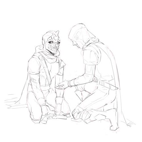 Destiny fanart vol.2Ghost, Cayde and a sad story