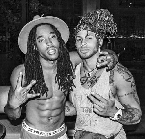 flashmanwade:  thenattyboys:Dred head Chad Davis and loc jock Dallas Wade. Ayyy @iamchaddavis