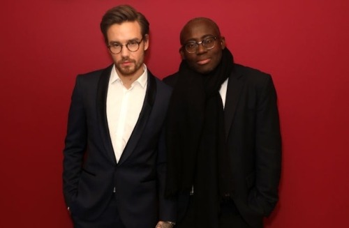 liam-93-productions: Liam with Edward Enninful tonight at the reopening of the New Bond Street Carti