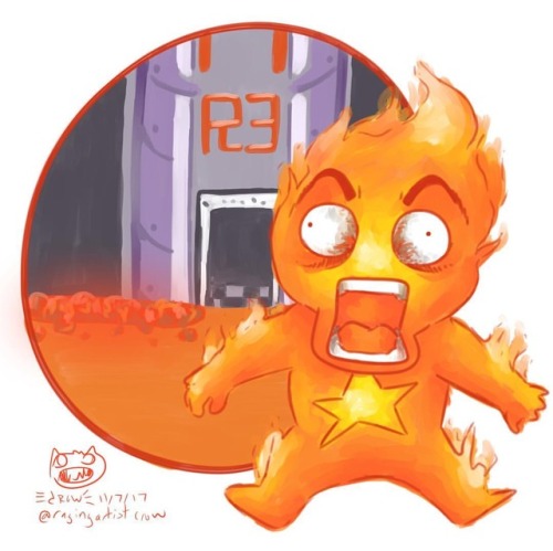 Heats Mc. . . Magma Guy. . . Or Whatever His Name Is. . . . . . #undertale #heatsflamesman #art #artist