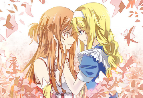 ✧･ﾟ: *✧ Asuna x Alice ✧ *:･ﾟ✧♡ Characters ♡ : Asuna ♥ Alice Schuberg ♢ Anime ♢ : Sword Art On