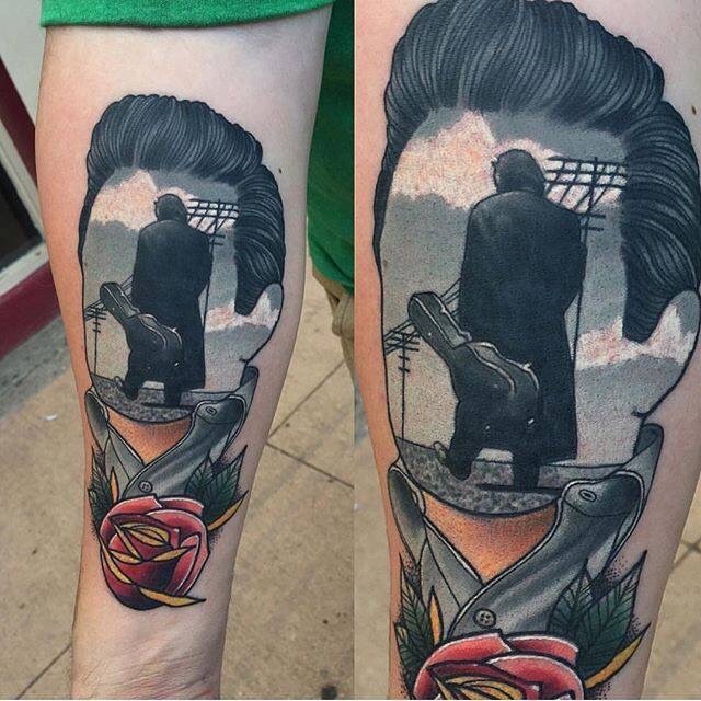  — My Johnny Cash tattoo. Done by Jay Joree of Lost...