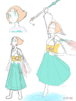 hikiyoriarts:  diddle doodle of young Pearl