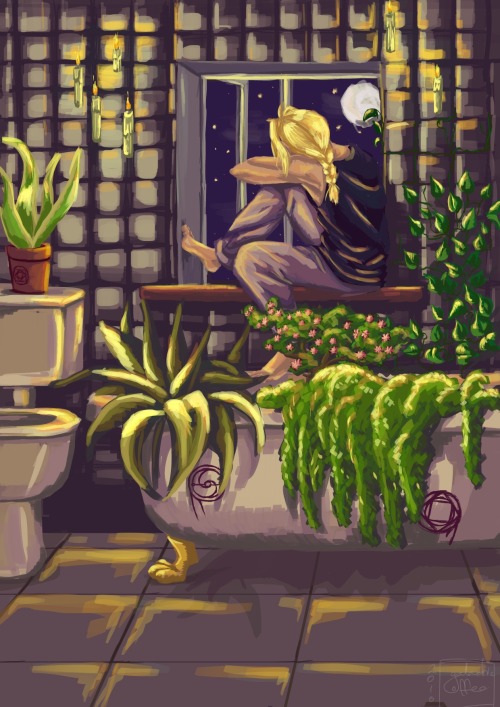 galacticccoffee:Okay so I’m gonna kick the new blog off properly with this!I was trying out painting