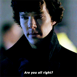 rominatrix:Sherlock checking up on John (John checking up on Sherlock) He&rsquo;s such a good ma