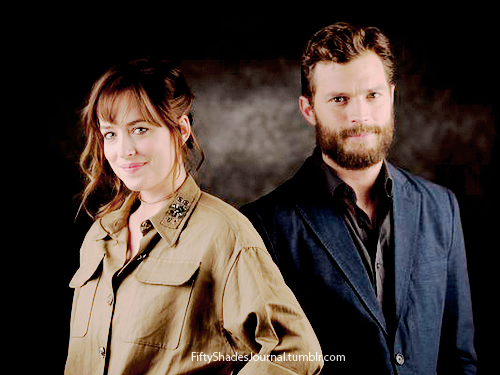 fiftyshadesjournal: Jamie and Dakota photographed by Todd Plitton on February 7,2015 in New York.