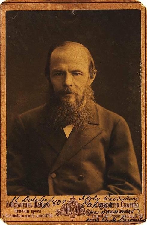 aalam-e-aftaab:Fyodor Mikhailovich Dostoyevsky looking intense. Presumably Konstantin Shapiro is the