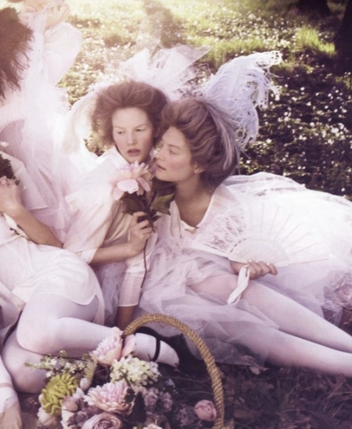 From the top, left to right: Pleione Carrow and Flora Greengrass, on their wedding day, March 1