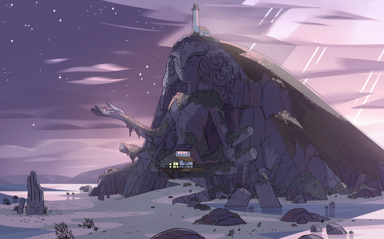 A selection of Backgrounds from the Steven Universe episode: Mirror Gem Art Direction: Elle