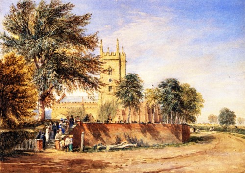 Handsworth Old Church, Birmingham, 1828, David Cox