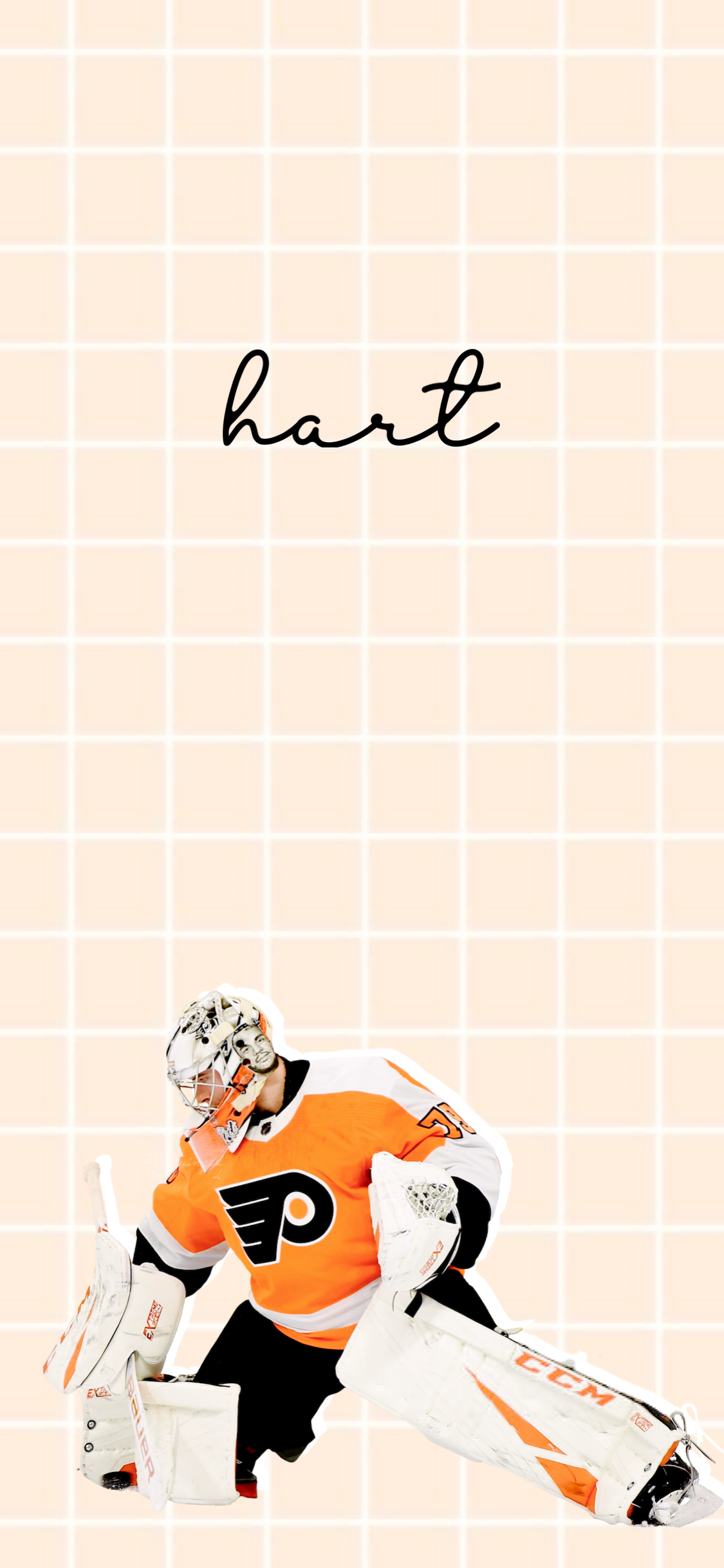 Where Hockey Meets Art — wallpapers • carter hart + bright (galaxy s10e)