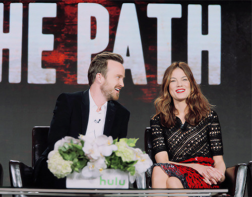 The cast of The Path at the 2016 Television Critics Association Winter Tour at Langham Hotel on Janu