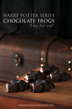 deathwhisperedmealullaby:  diversion-books:  Because they let us post while hungry, here are our favorite real life recipes for Harry Potter cuisine via Food In Literature: Chocolate Frogs (That feel real!) Pumpkin Juice Fudge Flies Jelly Slugs Cauldron