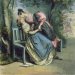 sweet4ngell:‘Boarding School Friends’, by Paul Gavarni; 1837