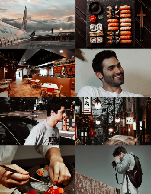 Japan au where Stiles is a tourist and Derek is a chef in a Sushi restaurantmade for DSF