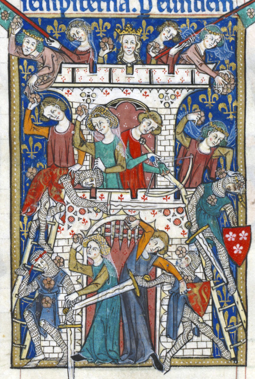 jeannepompadour:Illuminations from the Peterborough Psalter, 1300-1325 England