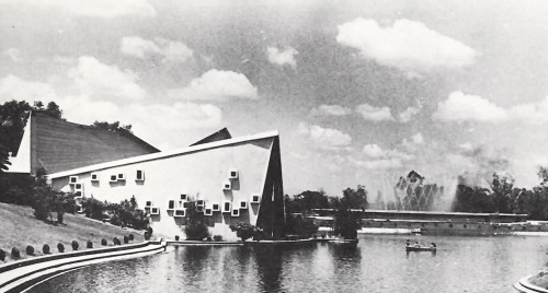 unavidamoderna:Restaurante Del Lago, Bosque de Chapultepec, Miguel Hidalgo, Ciudad de México 1964Arq