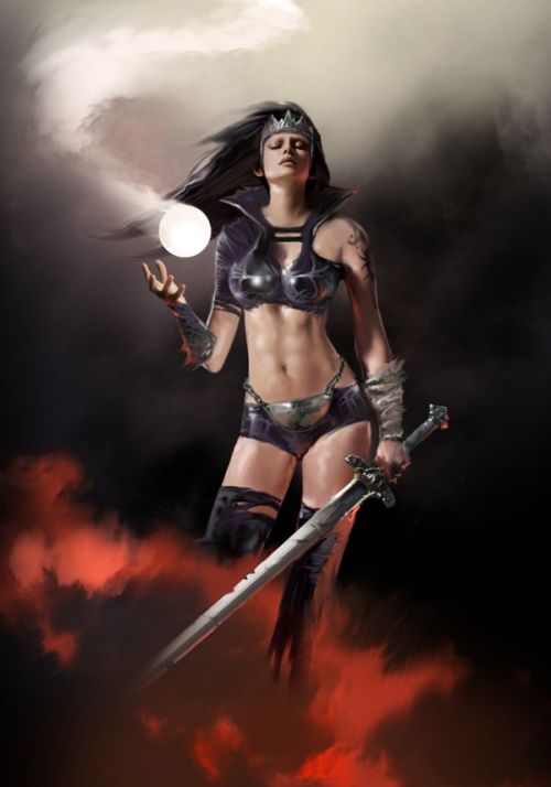 meanwhilebackinthedungeon:— David Seguin Swordswoman