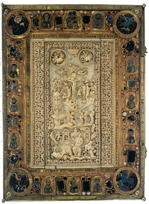  The cover of The Pericopes of Henry II, an illuminated medieval manuscript. (via stu