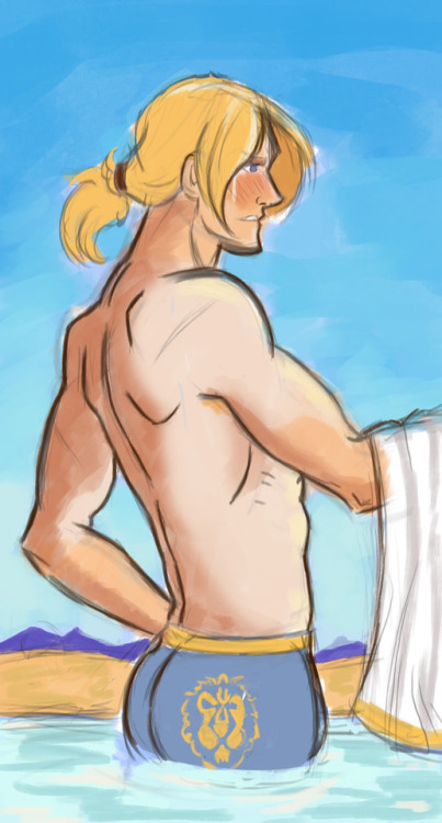 I intended to do a summer beach series of warcraft characters ,sadly life had other plans and i was 