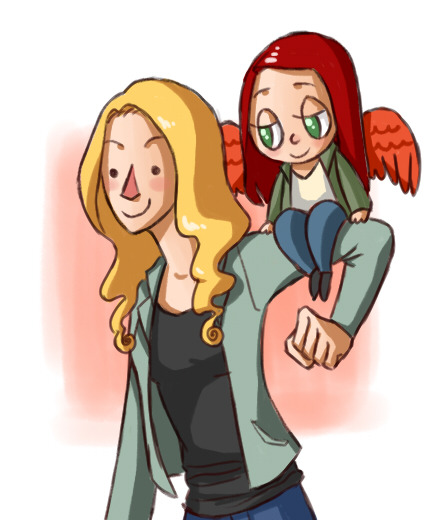 mapalap:  huntersathogwarts:  I hardly ever reblog fan art but this take on the Angels