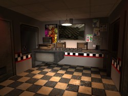 artisticallycapricious:  captainfluffatun:  roy2157:  Welcome to Freddy Fazbear’s Pizza Gmod Edition! I found this creepy map the day after watching gameplay of the real thing on youtube. So I decided to take some screenshots from the most recent update