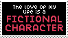 the love of my life is a fiction character