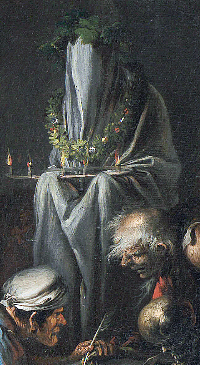 speciesbarocus:  Salvator Rosa - Witches at their Incantations (c. 1646). Detail