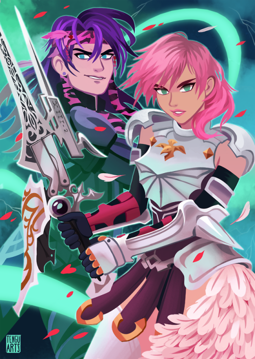 Caius Vs Lightning is my last print for KupoCon : The Wee Pom !(Also super glad I got to draw m