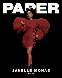 femalepopculture: Janelle Monáe Cover’s the Pride Issue of PAPER