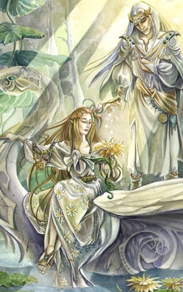 A Memory of Lothlorien (and details) by Stephanie Pui-Mun Law