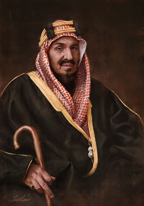 King Abdulaziz,aka Ibn Saud, the first king of Saudi Arabia (1876-1953). The 4th in my Saudi Royalty