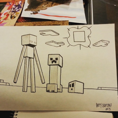 Minecraft commission for a happy little lady.Come get yours at table C10.#scifivalleycon #scifiv