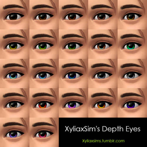 xyliaxsims:Depth Eyes I’ve been on the hunt for some new default eyes but couldn’t find any I fully 