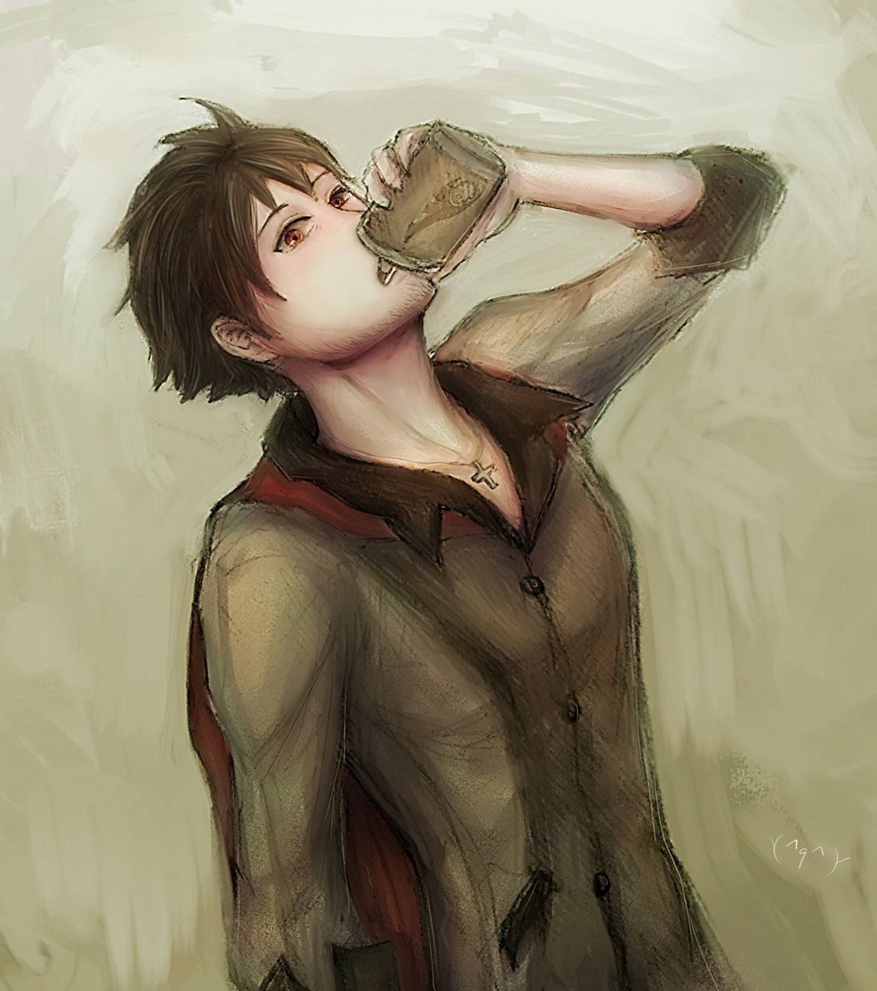 fran–666:  redraw this →★ ~~~ (  ๑•́ ₃ •̀๑)ﾉ…. (ﾟдﾟ)….(´-o-｀)