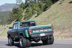 babyimreckless:  dieselnuts:  78 F350, 2003 Cummins drivetrain, 600 horsepower. Fummins.  I’m sorry, but this is beautiful.  For some reason I like the old trucks better than the new ones, sometimes