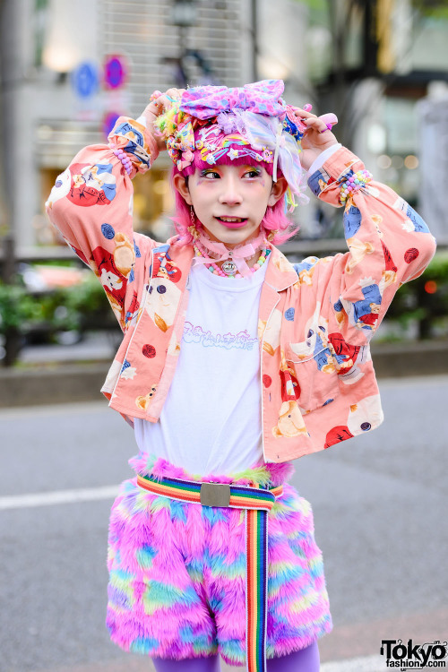 tokyo-fashion: 19-year-old Japanese idol Rikutama - the only male member of idol group Rainbow Panic