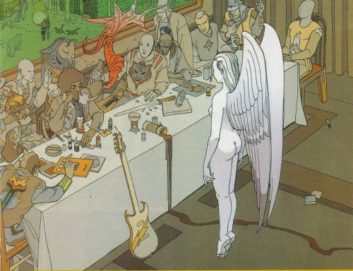 ungoliantschilde:As Promised: the Jimi Hendrix art of Jean Giraud, aka Moebius.