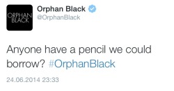 Once again, Orphan Black official twitter is the best and you can&rsquo;t convince me otherwise.