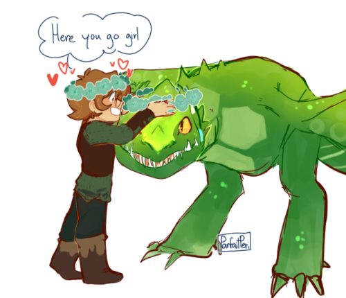 parfaitperi: i cant stop thinking about dragons with flower crowns dragon au 