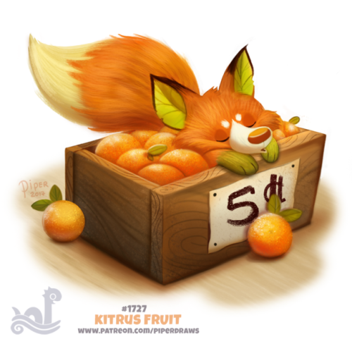 cryptid-creations: Daily Painting 1727# Kitrus FruitFor full res WIPs, art, videos and more: ht